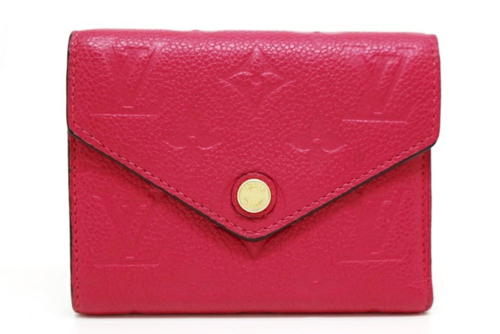 LOUIS VUITTON Wallet Compact Bi fold Portefeuille Victorine Monogram Empreinte